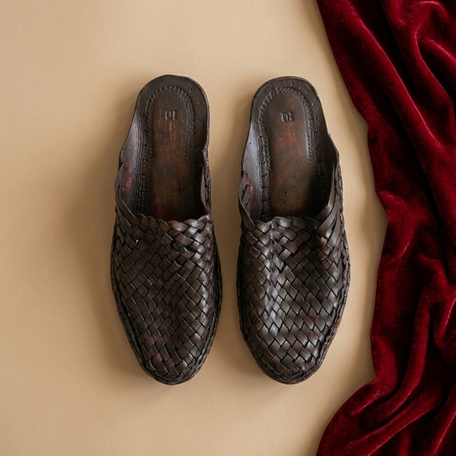 Strapless Men's Leather Slip-ons