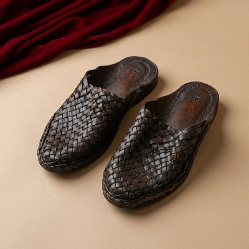Strapless Men's Leather Slip-ons
