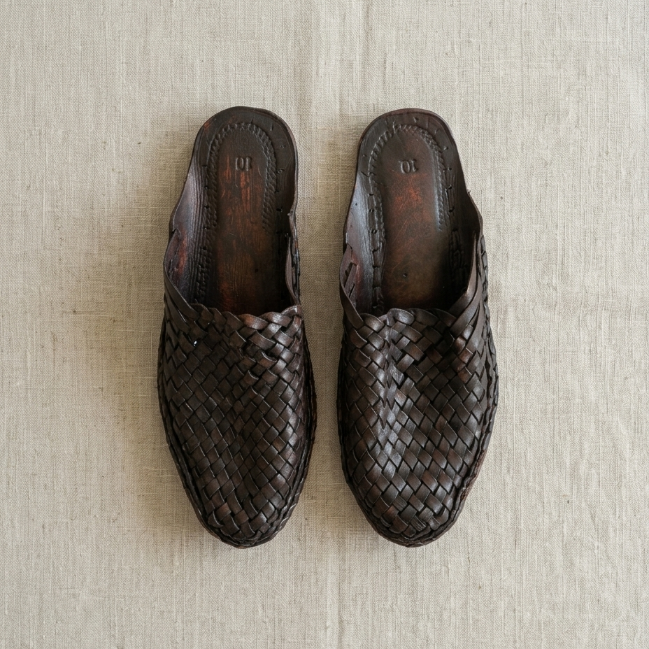Strapless Men's Leather Slip-ons