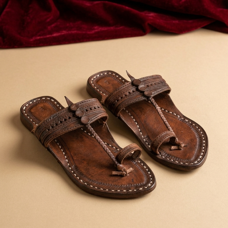 The Vintage Brown - Women's Kolhapuris