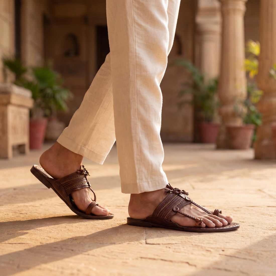Naad - Men's Kolhapuris | Iconic Sound-Emitting Sole