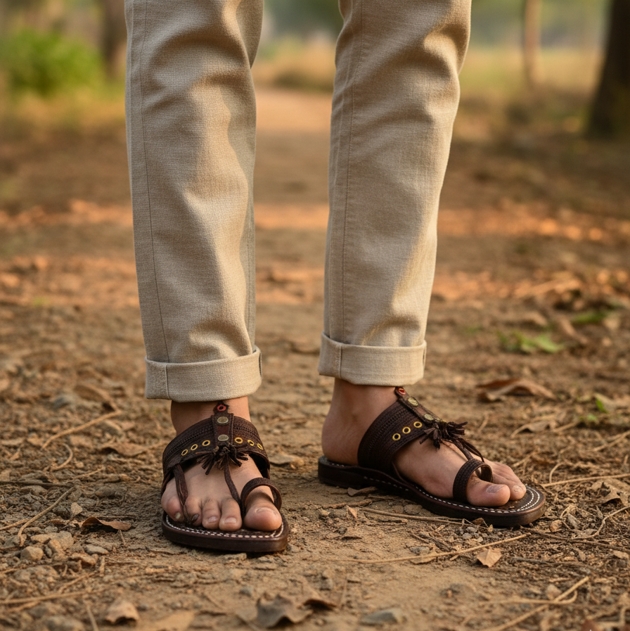 The Emperor's Crown - Men's Kolhapuris