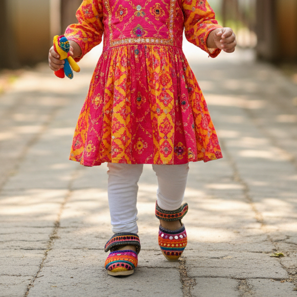 The Tiny Raas - Girls' Kolhapuris