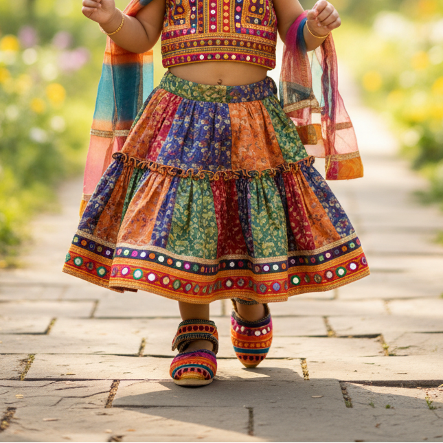 The Tiny Raas - Girls' Kolhapuris